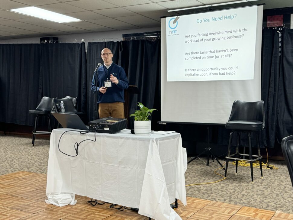 Erik Christian presenting at the SmartStart Small Business conference